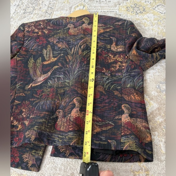 Lands End Vintage Brocade Duck Jacket - Picture 8 of 9